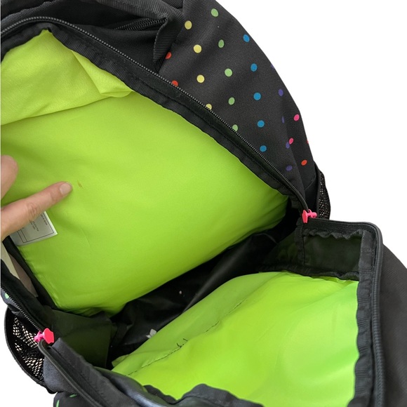 Adidas Black Colorful Polka Dot Backpack - Picture 4 of 15